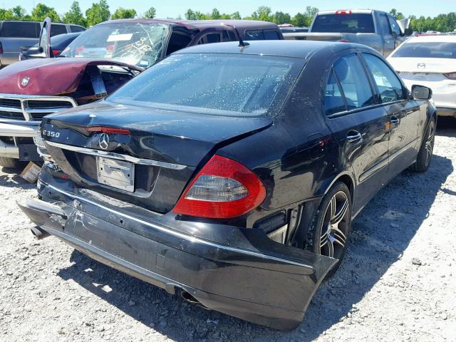 WDBUF56X87B158441 - 2007 MERCEDES-BENZ E 350 BLACK photo 4