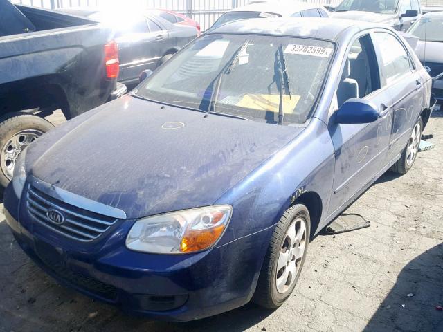 KNAFE122885579931 - 2008 KIA SPECTRA EX BLUE photo 2