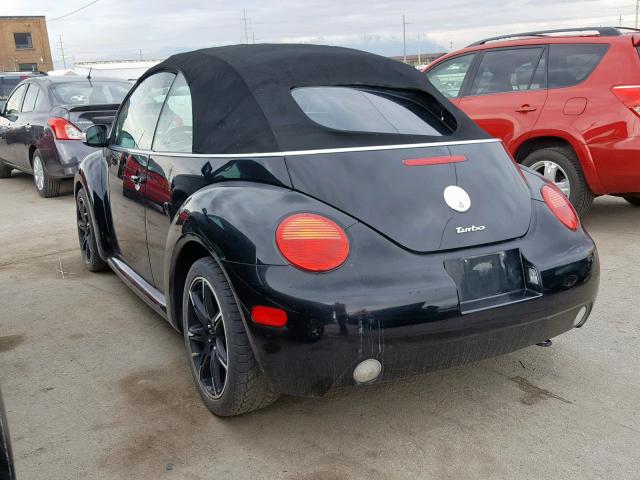 3VWCD21YX3M331233 - 2003 VOLKSWAGEN NEW BEETLE Schwarz Foto 3