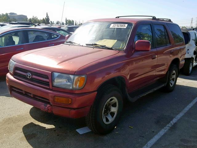 JT3GM84RXT0002972 - 1996 TOYOTA 4RUNNER RED photo 2