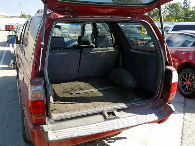 JT3GM84RXT0002972 - 1996 TOYOTA 4RUNNER RED photo 9