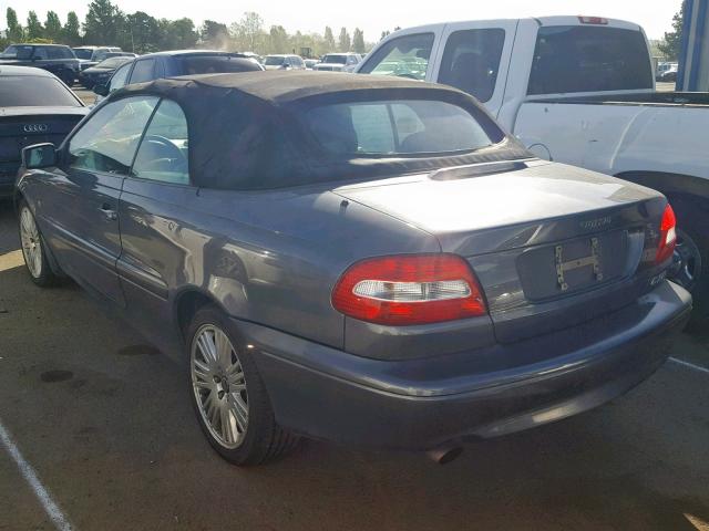 YV1NC63D73J036078 - 2003 VOLVO C70 LPT GRAY photo 3