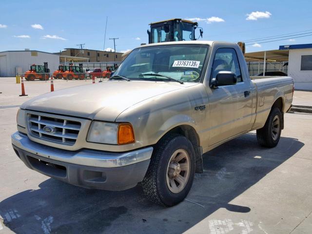 1FTYR10C11TA04499 - 2001 FORD RANGER TAN photo 2