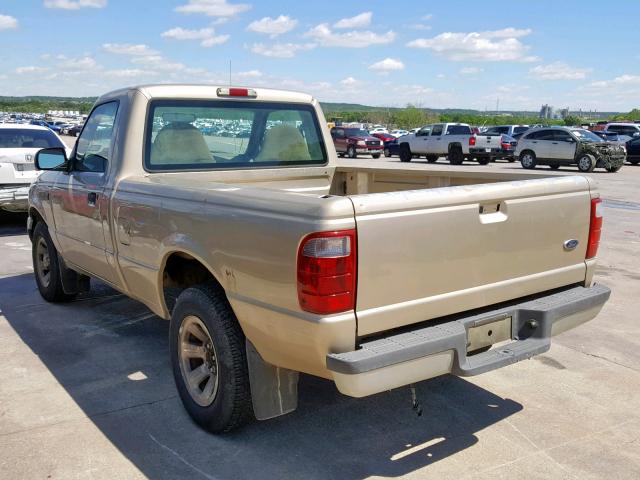 1FTYR10C11TA04499 - 2001 FORD RANGER TAN photo 3