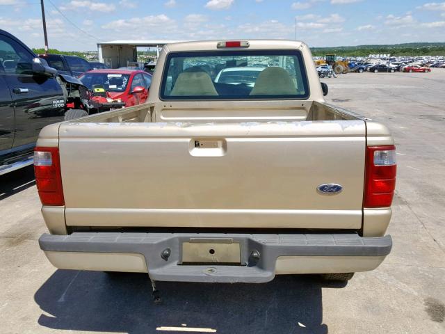 1FTYR10C11TA04499 - 2001 FORD RANGER TAN photo 6