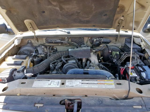 1FTYR10C11TA04499 - 2001 FORD RANGER TAN photo 7