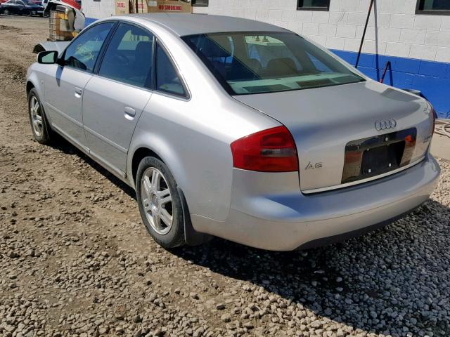 WAUED64B61N037662 - 2001 AUDI A6 2.7T QU SILVER photo 3