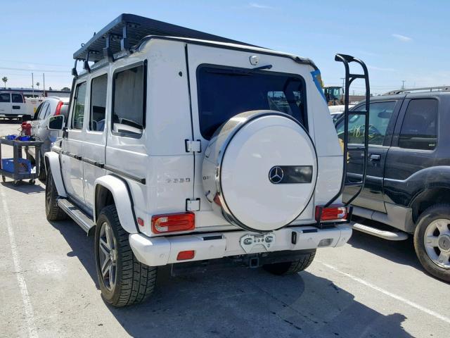 WDCYC3KF7GX254796 - 2016 MERCEDES-BENZ G 550 WHITE photo 3