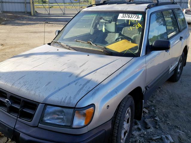 JF1SF6358YH724393 - 2000 SUBARU FORESTER L GRAY photo 2