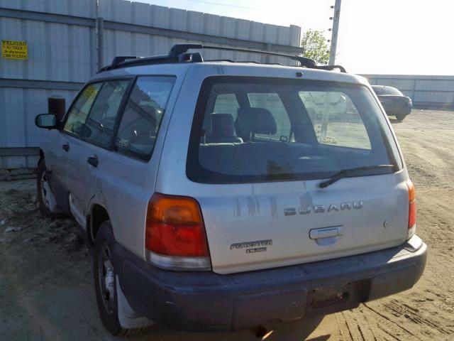 JF1SF6358YH724393 - 2000 SUBARU FORESTER L GRAY photo 3