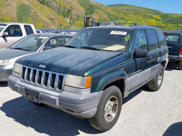 1J4EZ58Y3TC132024 - 1996 JEEP GRAND CHER GREEN photo 2