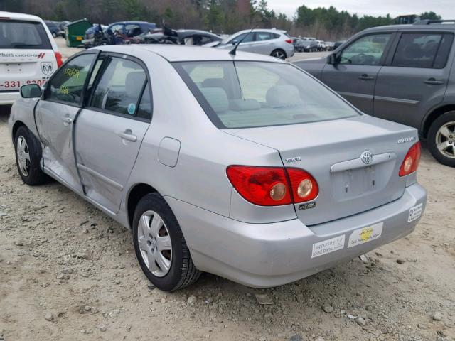 2T1BR32E75C552942 - 2005 TOYOTA COROLLA CE SILVER photo 3