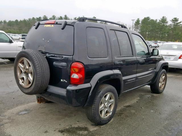 1J4GL58K63W525097 - 2003 JEEP LIBERTY LI BLACK photo 4