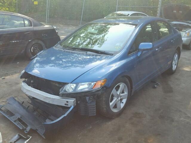 1HGFA16846L154021 - 2006 HONDA CIVIC EX BLUE photo 2