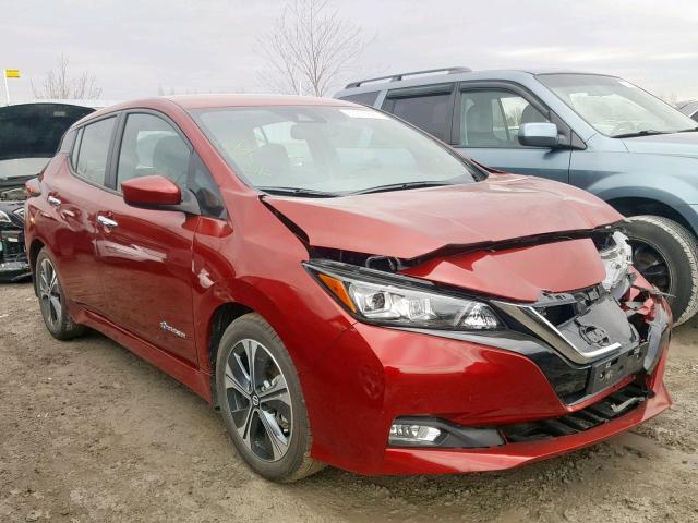 1N4AZ1CP5JC316220 - 2018 NISSAN LEAF S RED photo 1