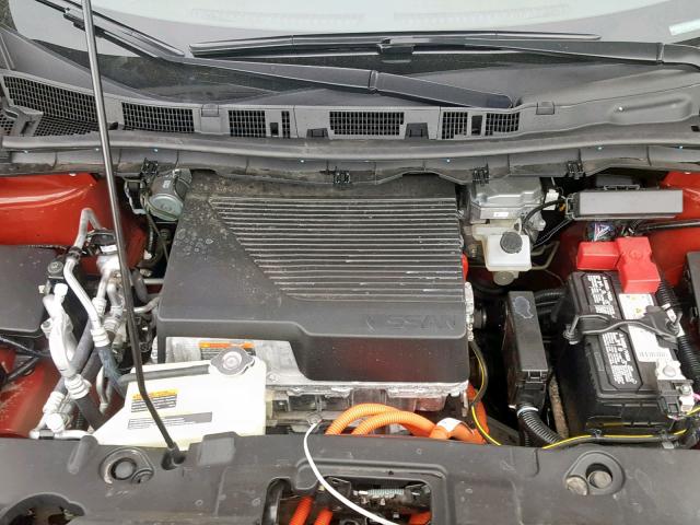 1N4AZ1CP5JC316220 - 2018 NISSAN LEAF S RED photo 7