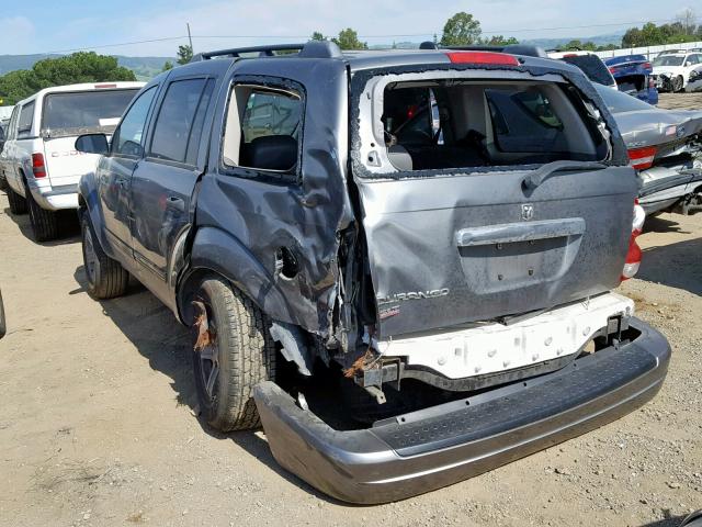 1D4HB48N65F547785 - 2005 DODGE DURANGO SL GRAY photo 3