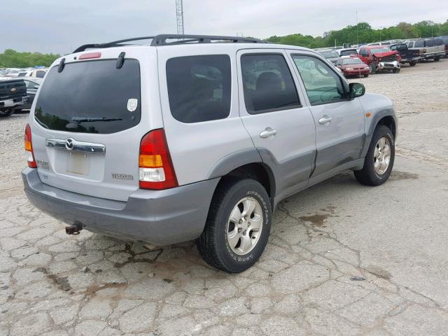 4F2YU09132KM39932 - 2002 MAZDA TRIBUTE LX GRAY photo 4