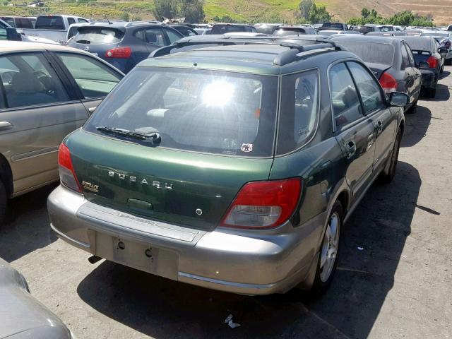 JF1GG68513H809662 - 2003 SUBARU IMPREZA OU GREEN photo 4