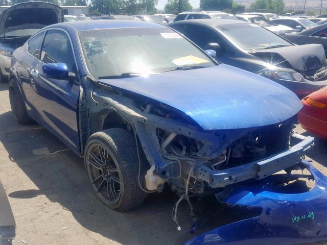 1HGCS2B87AA001133 - 2010 HONDA ACCORD EXL BLUE photo 1