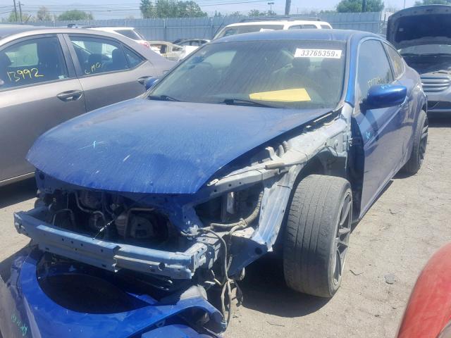 1HGCS2B87AA001133 - 2010 HONDA ACCORD EXL BLUE photo 2