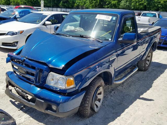 1FTYR10U76PA35328 - 2006 FORD RANGER BLUE photo 2