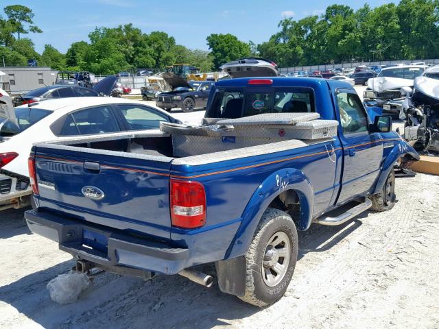 1FTYR10U76PA35328 - 2006 FORD RANGER BLUE photo 4