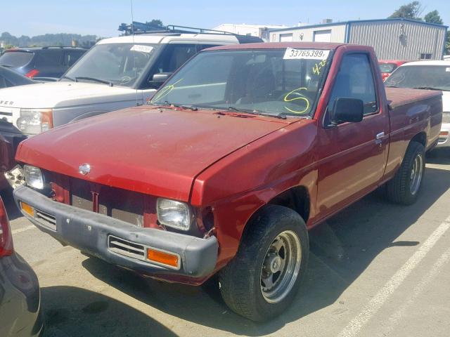 1N6SD11S4RC421019 - 1994 NISSAN PICKUP RED photo 2