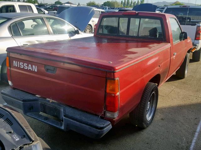 1N6SD11S4RC421019 - 1994 NISSAN PICKUP RED photo 4