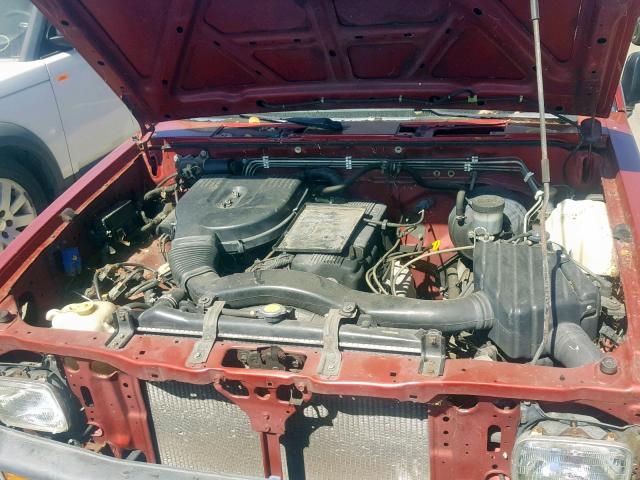 1N6SD11S4RC421019 - 1994 NISSAN PICKUP RED photo 7
