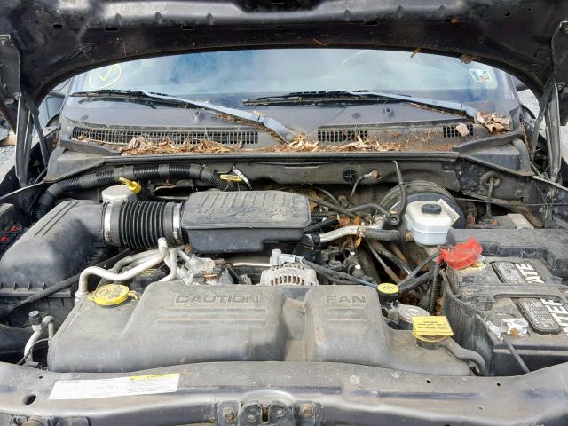 1D7HG38N74S622708 - 2004 DODGE DAKOTA QUA GRAY photo 7