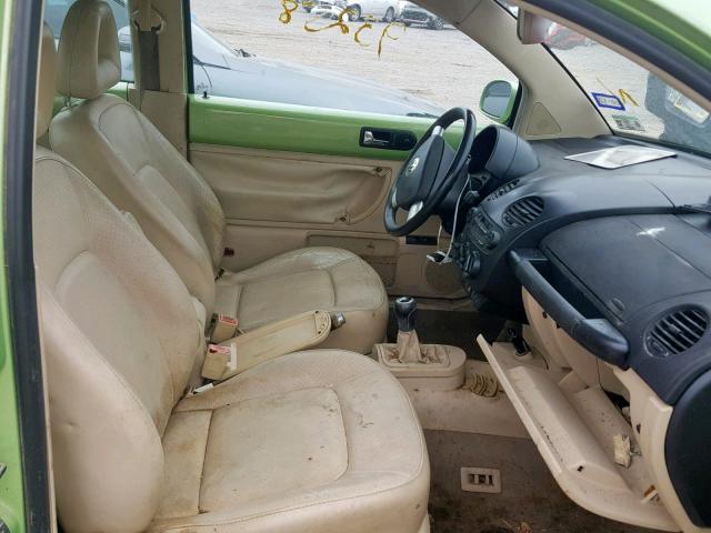3VWDD21C12M442129 - 2002 VOLKSWAGEN NEW BEETLE მწვანე ფოტო 5