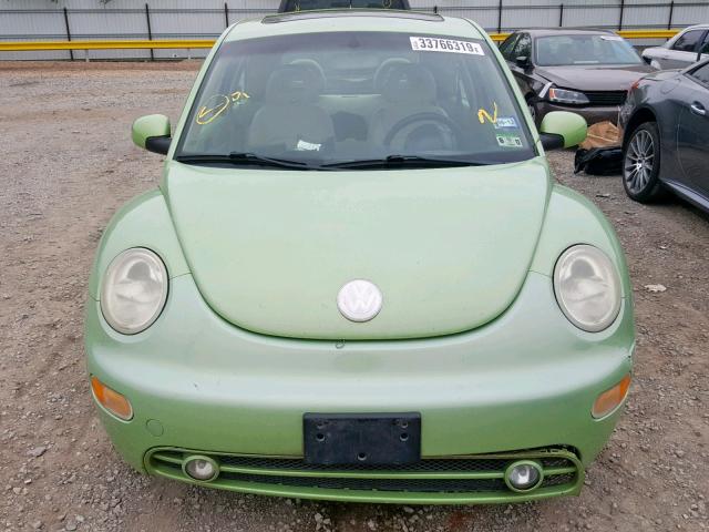 3VWDD21C12M442129 - 2002 VOLKSWAGEN NEW BEETLE მწვანე ფოტო 9