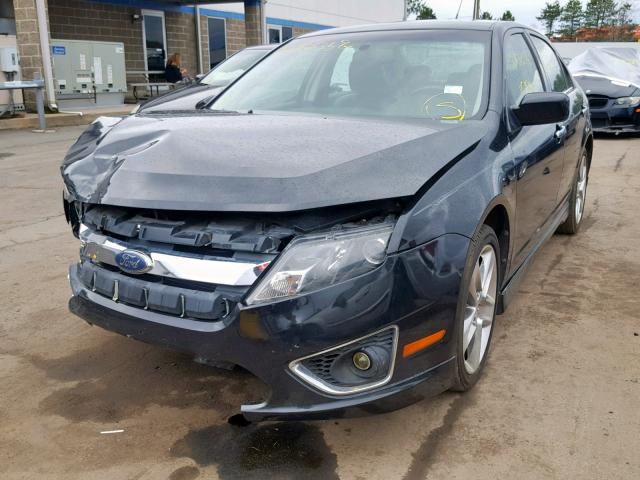 3FAHP0DC9AR151655 - 2010 FORD FUSION SPO BLACK photo 2