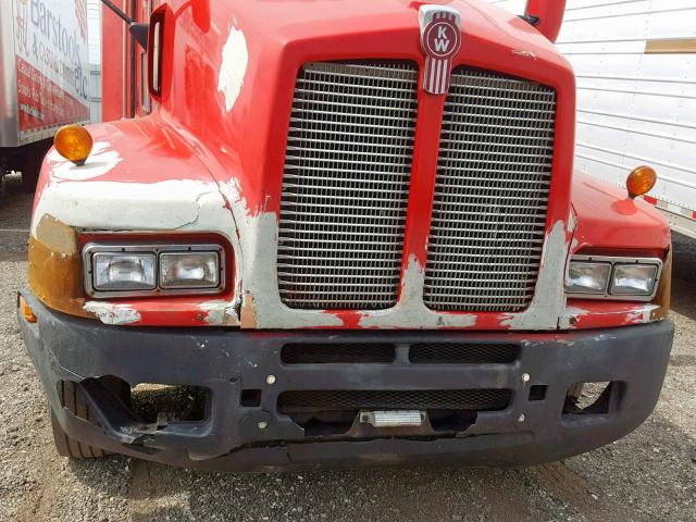 1NKAHT7X67J193808 - 2007 KENWORTH CONSTRUCTI RED photo 9