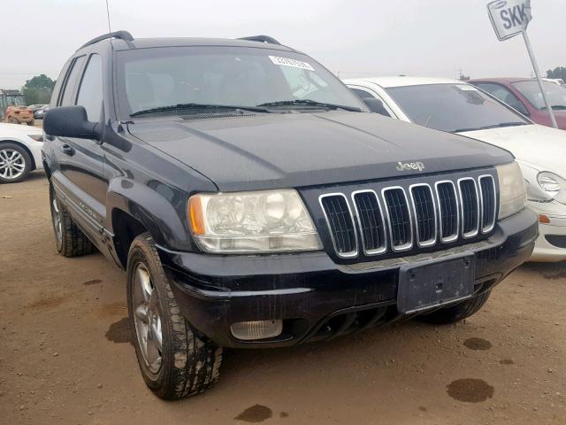 1J4GW58J72C135687 - 2002 JEEP GRAND CHER BLACK photo 1