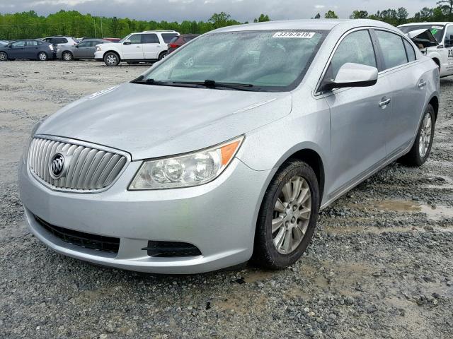 1G4GB5GG0AF149513 - 2010 BUICK LACROSSE C SILVER photo 2