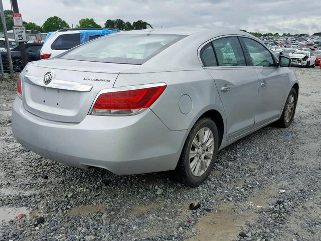 1G4GB5GG0AF149513 - 2010 BUICK LACROSSE C SILVER photo 4