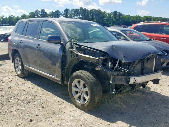 5TDZA3EH3DS045134 - 2013 TOYOTA HIGHLANDER GRAY photo 1