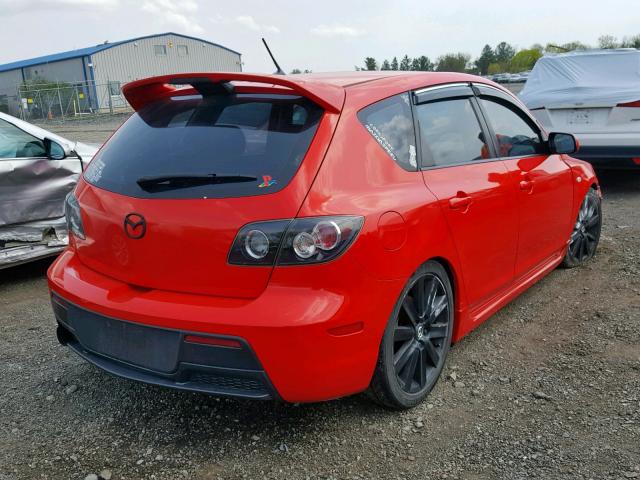 JM1BK34L171678124 - 2007 MAZDA SPEED 3 RED photo 4