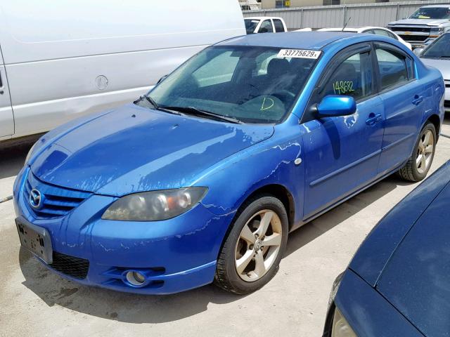 JM1BK123X61522928 - 2006 MAZDA 3 S BLUE photo 2