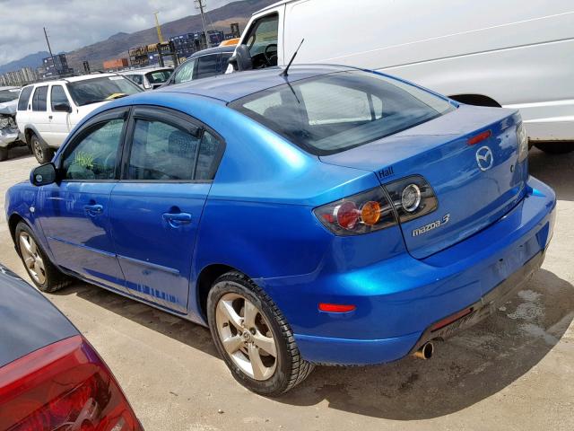 JM1BK123X61522928 - 2006 MAZDA 3 S BLUE photo 3