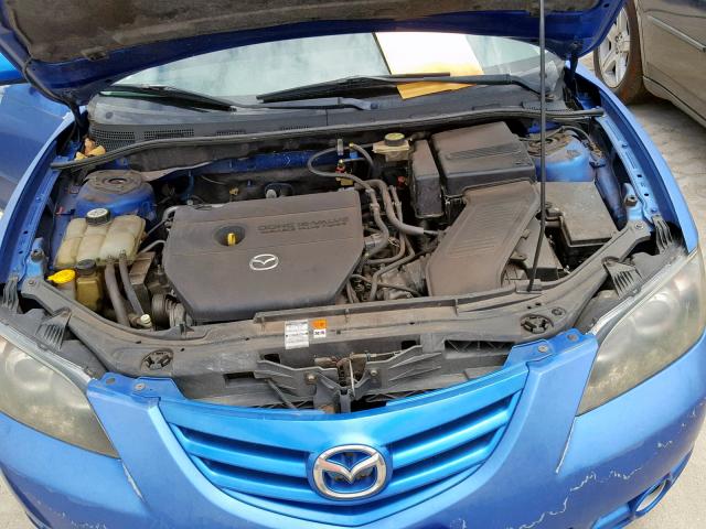 JM1BK123X61522928 - 2006 MAZDA 3 S BLUE photo 7