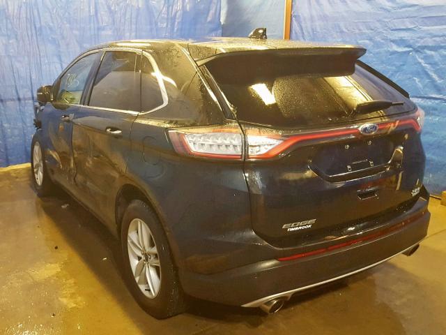 2FMPK4J95GBB32673 - 2016 FORD EDGE SEL BLACK photo 3