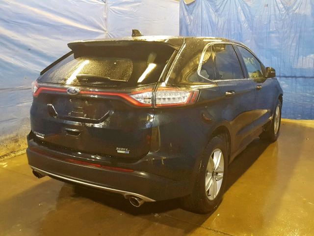 2FMPK4J95GBB32673 - 2016 FORD EDGE SEL BLACK photo 4