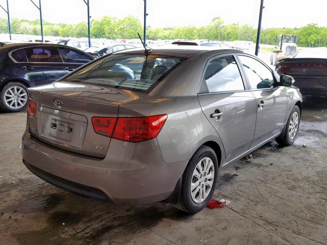 KNAFU4A25A5116169 - 2010 KIA FORTE EX SILVER photo 4