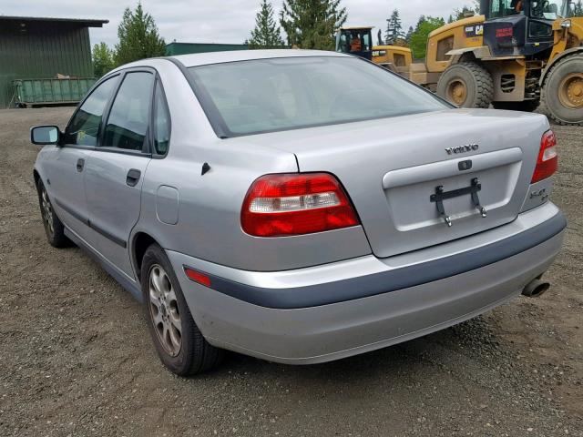 YV1VS29531F698283 - 2001 VOLVO S40 1.9T SILVER photo 3