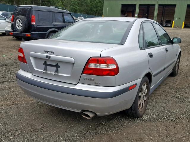 YV1VS29531F698283 - 2001 VOLVO S40 1.9T SILVER photo 4