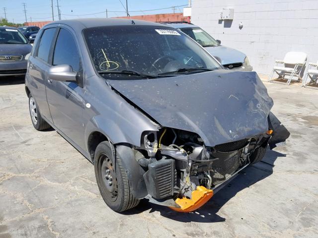 KL1TD66617B764719 - 2007 CHEVROLET AVEO BASE Сұр фото 1