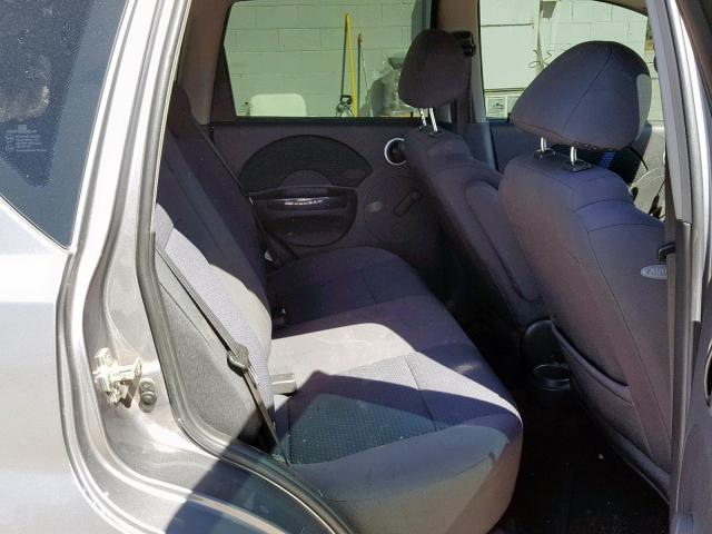 KL1TD66617B764719 - 2007 CHEVROLET AVEO BASE Сұр фото 6